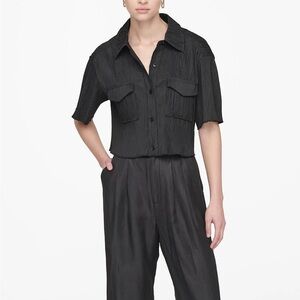 Anine Bing Scout Shirt in Black